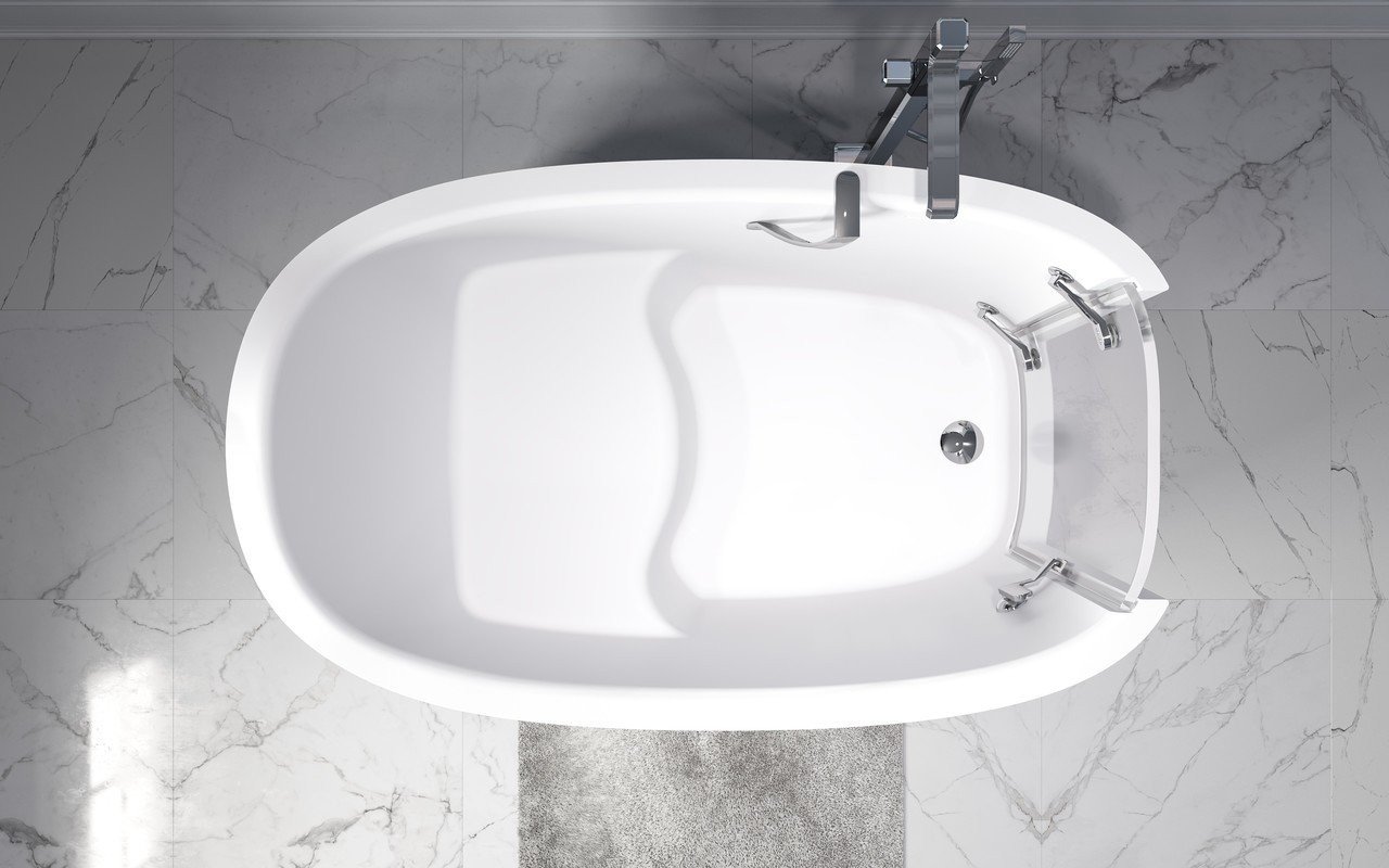 Aquatica Baby Boomer 2 Freestanding Solid Surface Walk In Bathtub 05 (web)