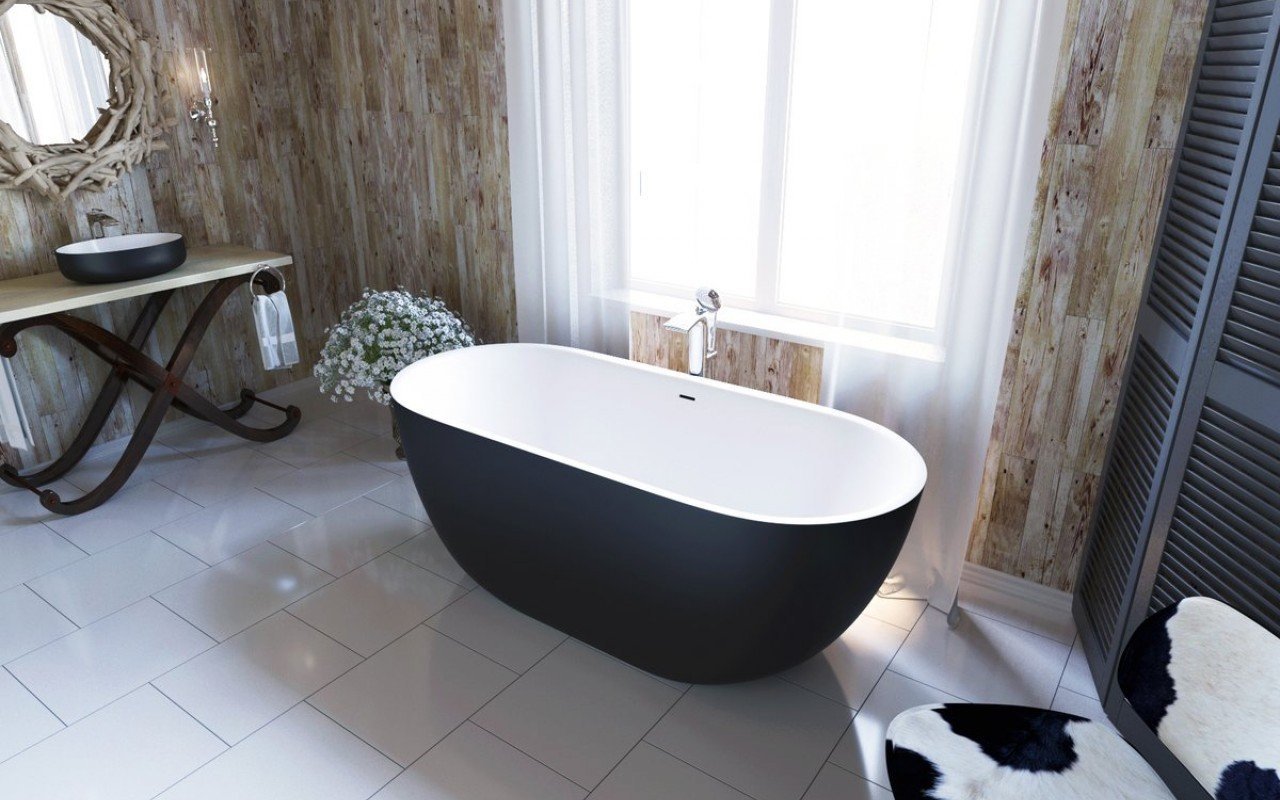 Corelia Black Wht Freestanding Stone Bathtub (2) (web)