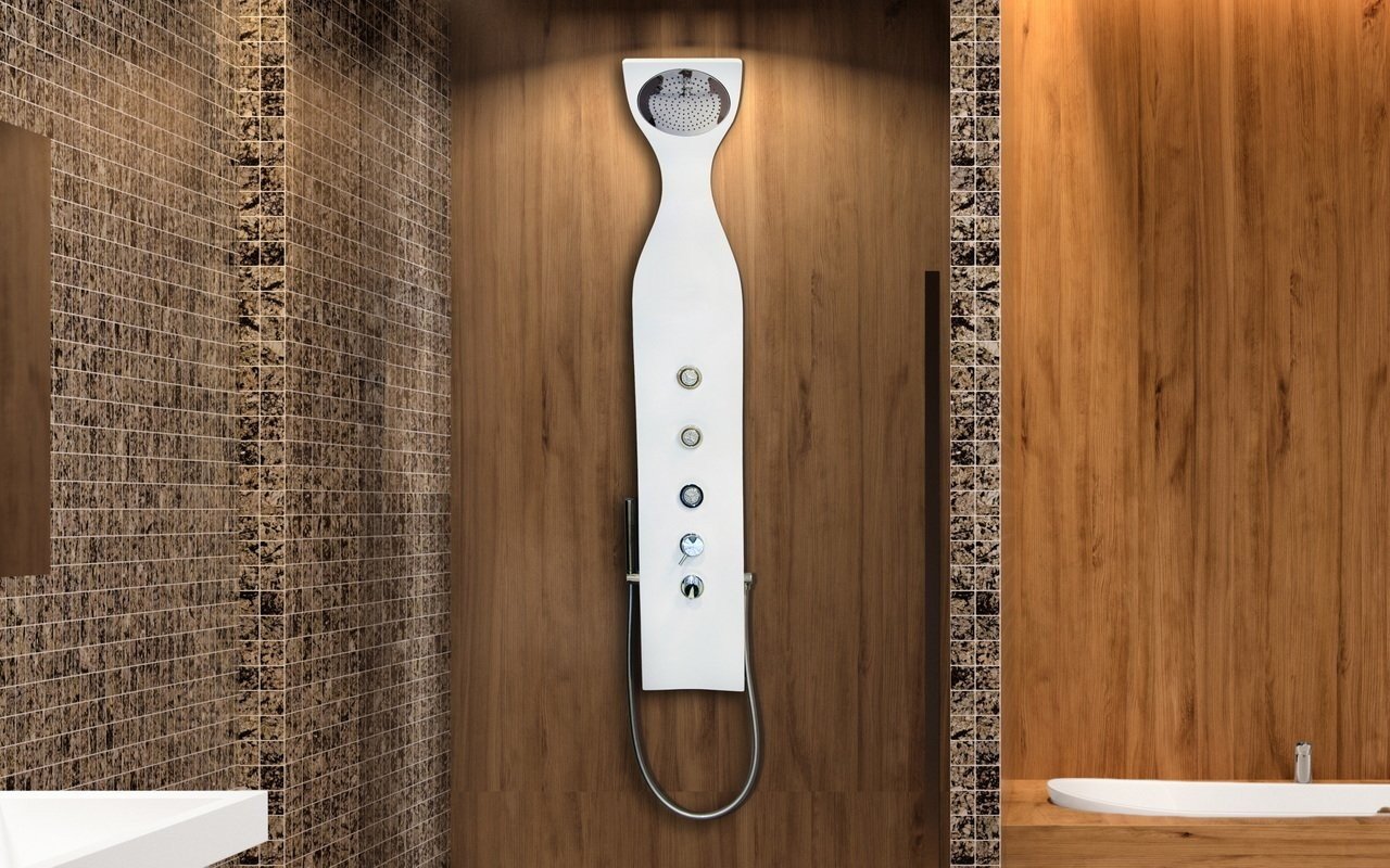 Elise™ Columna de Ducha - Blanco Mate picture № 0