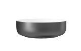 Aquatica Aurora Gunmetal Wht Round Stone Bathroom Vessel Sink02