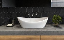 Small White Vessel Sink picture № 2