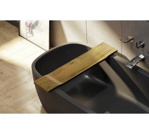 ᐈLujo 【Aquatica Purescape 171M Independiente Bañera, Negro Grafito, de